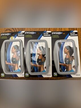 Gray Active Armband - Adjustable Wrist/Arm Band for Workouts